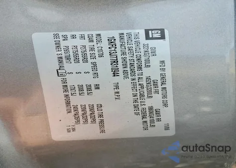 2007 GMC Yukon from USA, damaged, VIN 1GKFC13J77R310944